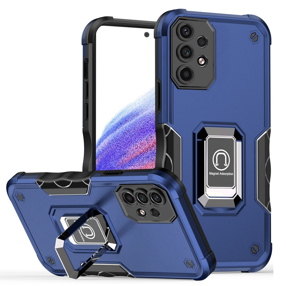 For Samsung Galaxy A53 5G Hybrid with Magnetic Ring Holder Stand Kickstand Heavy Duty Rugged Drop Silicone Shockproof  Phone Case Cover