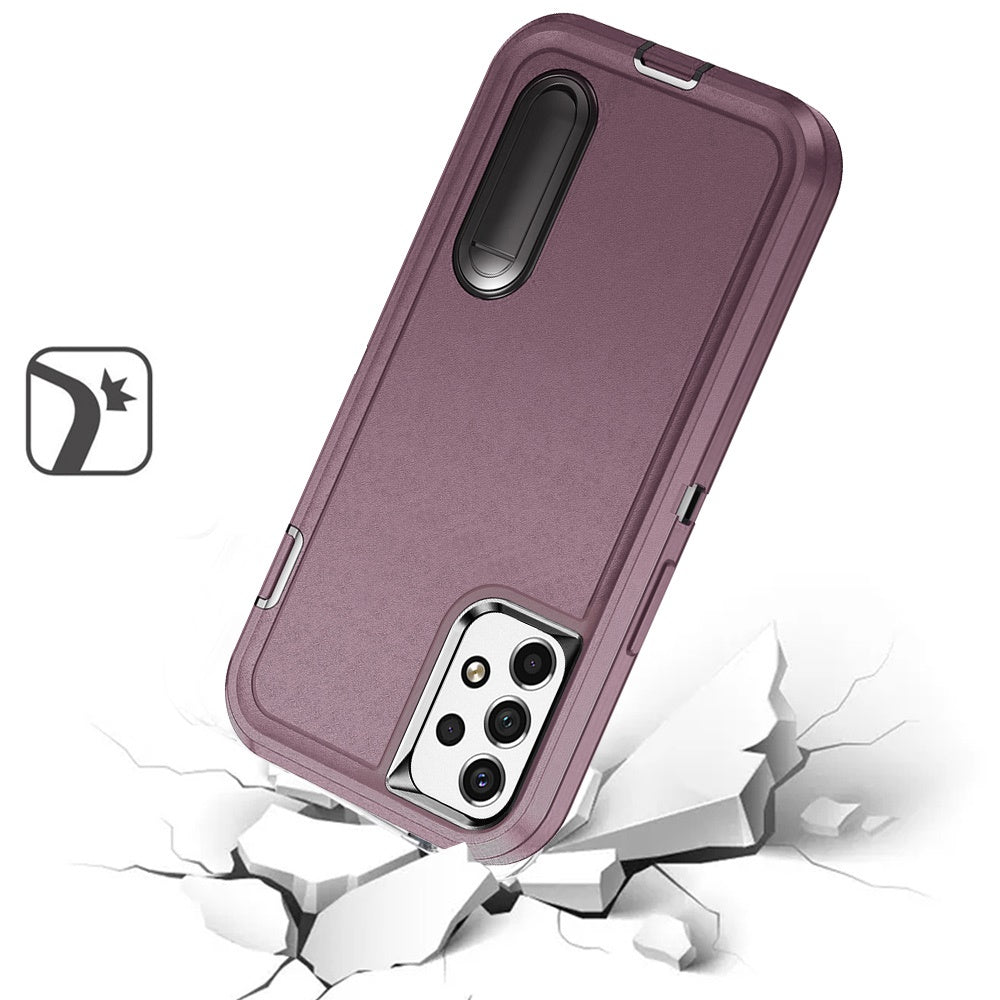 For Samsung Galaxy A53 5G Hybrid 3 Layers 3in1 Hard PC Shockproof with Kickstand Heavy Duty TPU Rubber Anti-Drop  Phone Case Cover