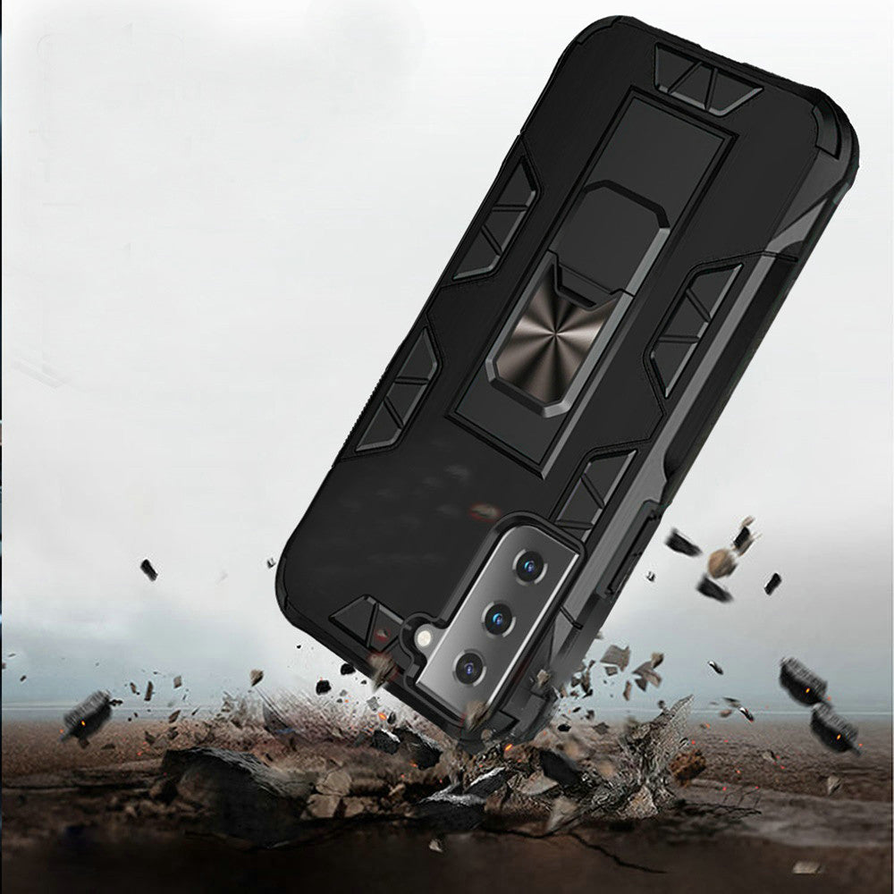 For Apple iPhone 11 (6.1") Hybrid Magnetic Slide Ring Stand fit Car Mount Grip Holder Body Heavy Duty Rugged Military Grade  Phone Case Cover