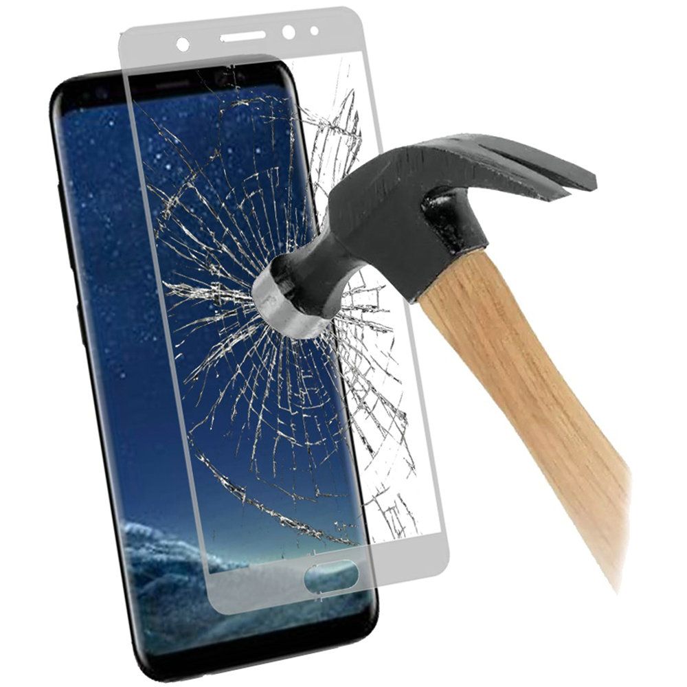 For Samsung Galaxy S8 (G950) Premium Tempered Glass Screen Protector Designed to allow full functionality Fingerprint Unlock 3D Curved Edge Glass Full coverage Clear Screen Protector