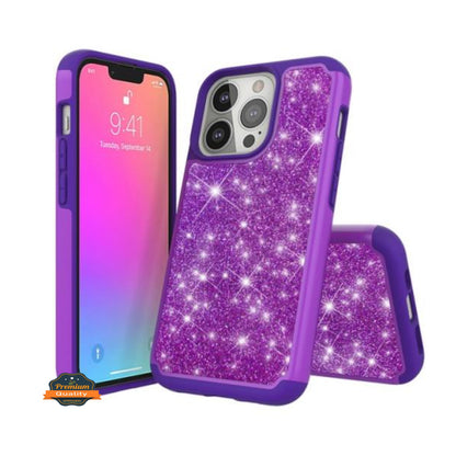 For Motorola Moto G Stylus 5G 2021 Glitter Bling Sparkling Shiny Shockproof Heavy Duty Hybrid Dual-Layer TPU Sturdy High Impact  Phone Case Cover