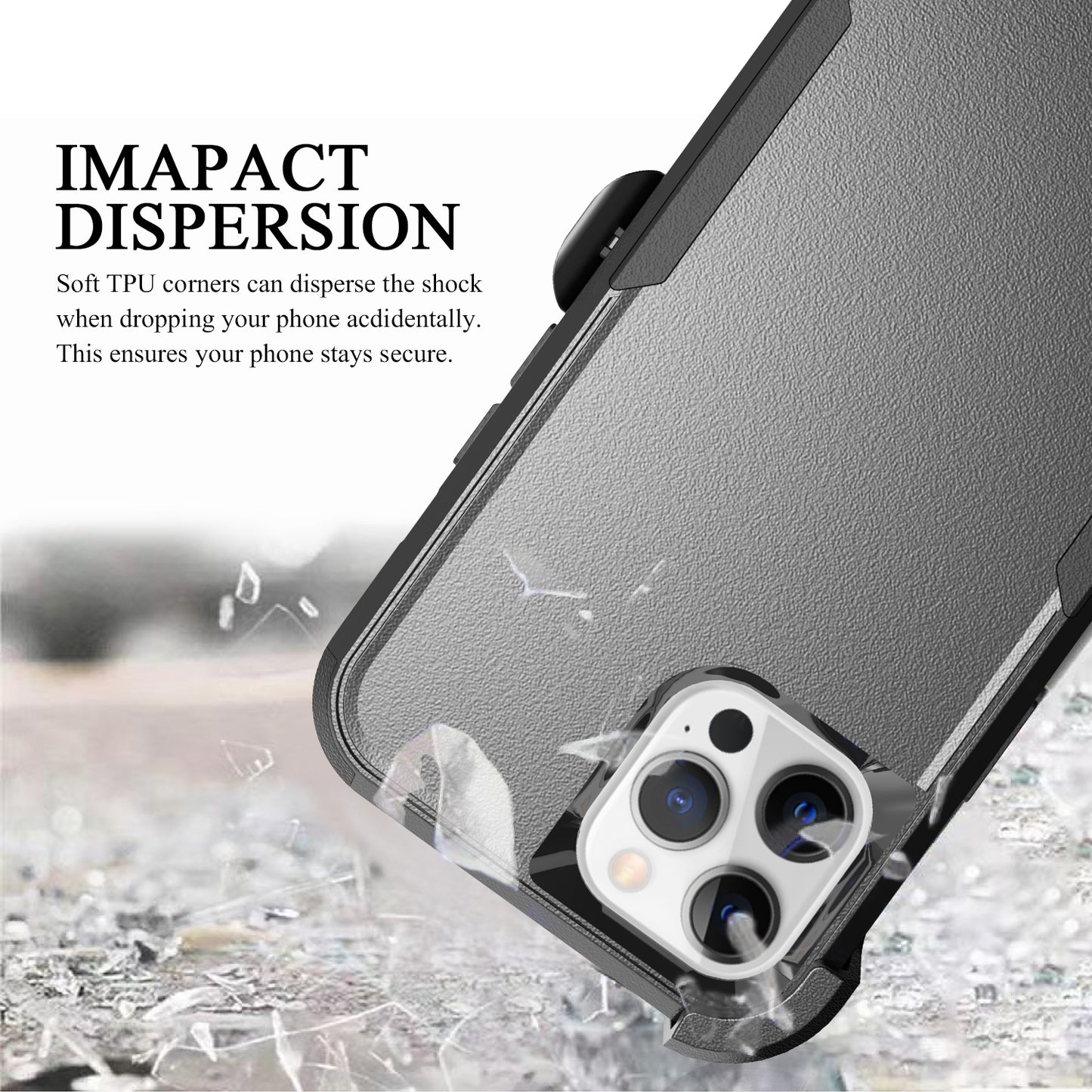 For Apple iPhone 11 (6.1") Hybrid Rugged Shockproof 3-Layer Military Durable Heavy Duty with 360 Swivel Belt Clip Kickstand & Holster  Phone Case Cover