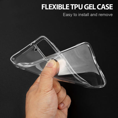 For Samsung Galaxy S22 Crystal Clear Transparent TPU Flexible Rubber Silicone Ultra Thin Slim Gel Soft Skin Clear Phone Case Cover