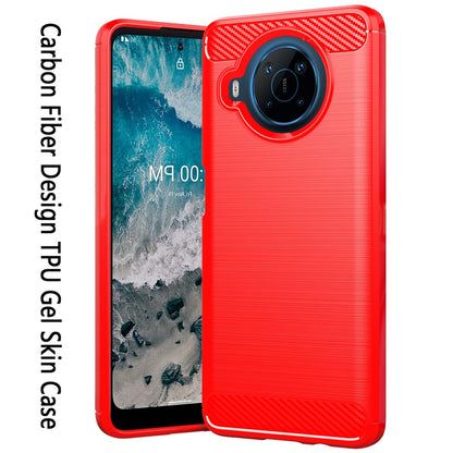 For Nokia X100 Carbon Fiber Design Slim Fit Silicone Soft Skin Flexible Lightweight TPU Gel Rubber Absorbing Rugged Brushed  Phone Case Cover