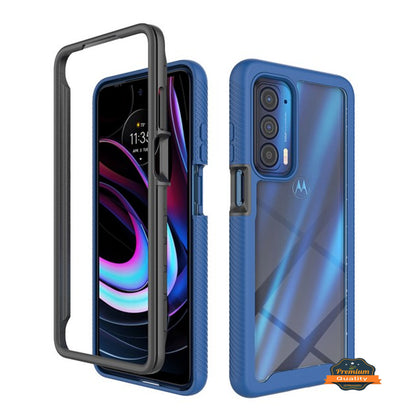 For Motorola Moto G Stylus 5G 2022 Armor Body Slim Hybrid Double Layer Hard TPU Transparent Back Rugged Shockproof  Phone Case Cover