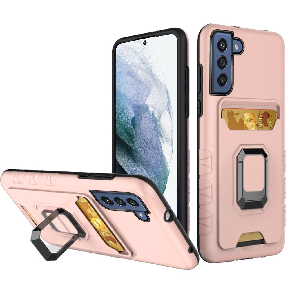 For Samsung Galaxy S22 /Plus Ultra Wallet Case Designed with Credit Card Holder & Ring Stand Kickstand Heavy Duty Hybrid Armor  Phone Case Cover