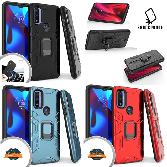 For Samsung Galaxy A53 5G Hybrid Heavy Duty Armor Protective Bumper with 360° Degree Ring Holder Kickstand [Military-Grade]  Phone Case Cover