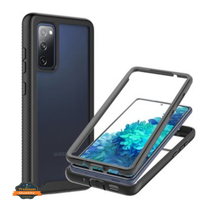 For OnePlus 10T 5G Full Body Frame Armor Slim Hybrid Double Layer Hard PC + TPU Transparent Back Rugged Shockproof  Phone Case Cover