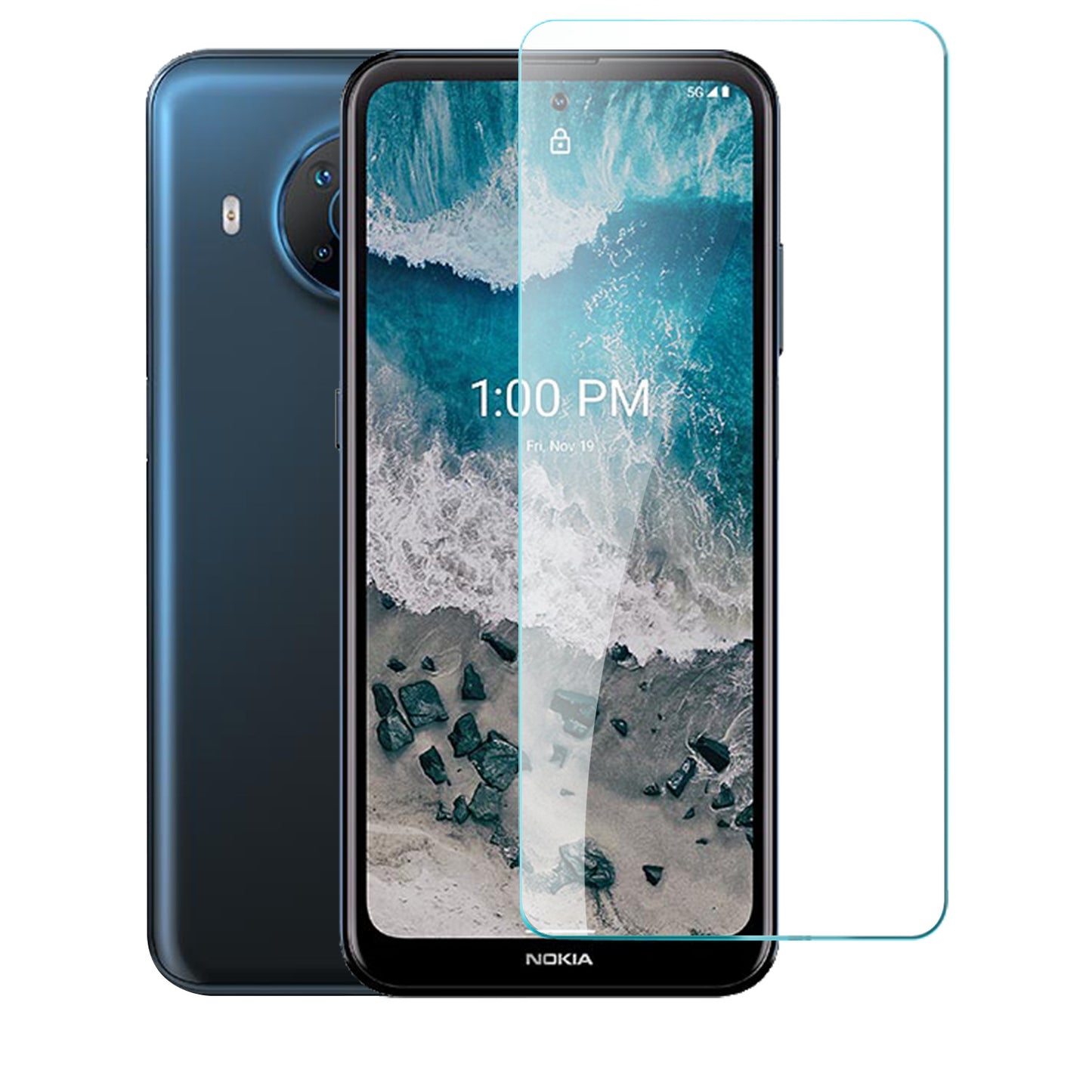 For Nokia X100 Screen Protector Tempered Glass Ultra Clear Anti-Glare 9H Hardness Screen Protector Glass Film [Case Friendly] Clear Screen Protector