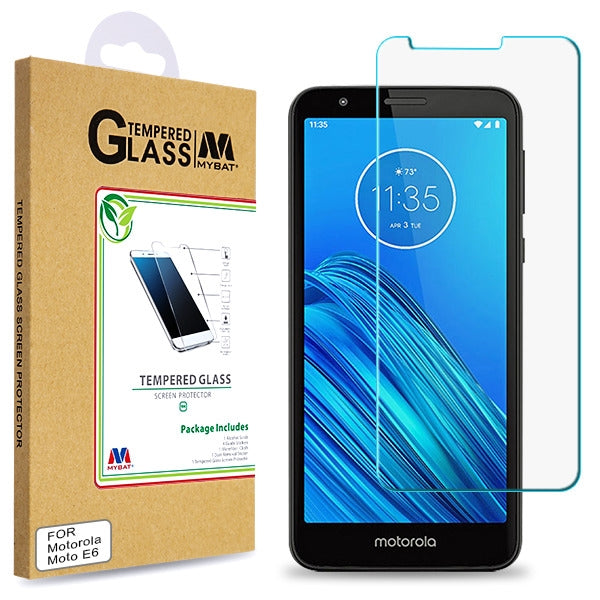 For Motorola Moto E6 Screen Protector Tempered Glass HD Clear [Anti-Scratch, Bubble Free and Case-Friendly] Clear Screen Protector