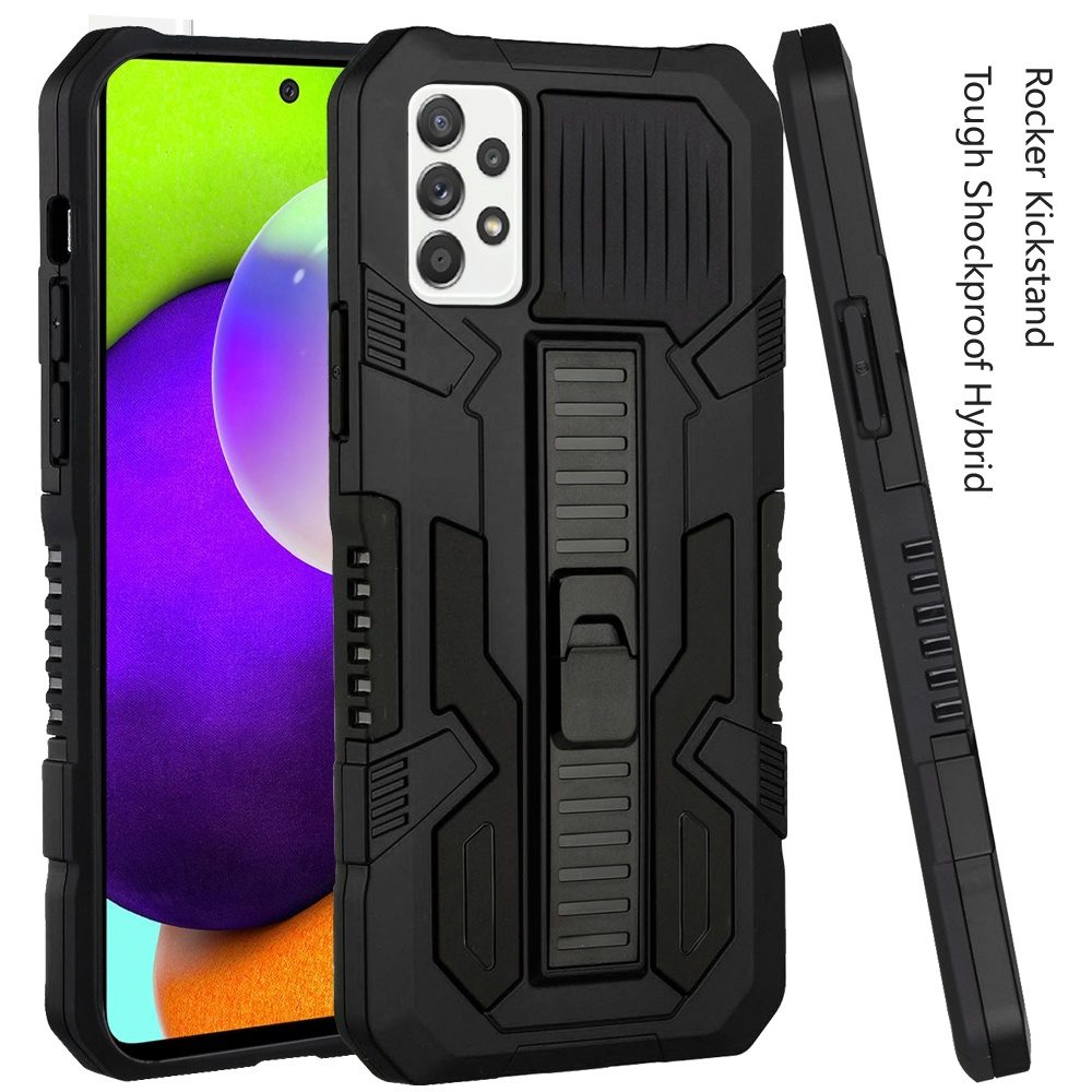 For Samsung Galaxy A71 5G Hybrid Tough Rugged [Shockproof] Dual Layer Protective with Kickstand Military Grade Hard PC + TPU  Phone Case Cover