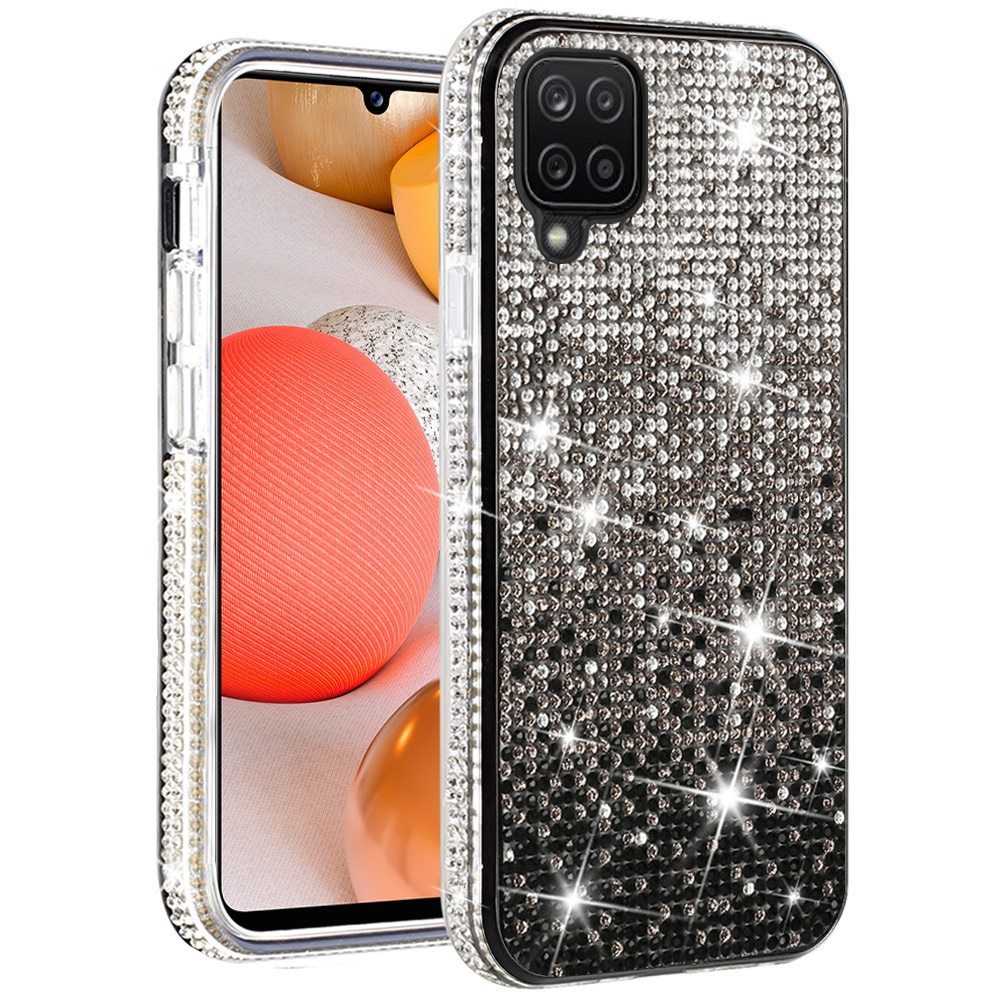 For Samsung Galaxy A42 5G Glitter Bling Ultra Thin TPU Sparkle Diamond Rhinestone Shiny Full Cover Crystal Stones Back  Phone Case Cover