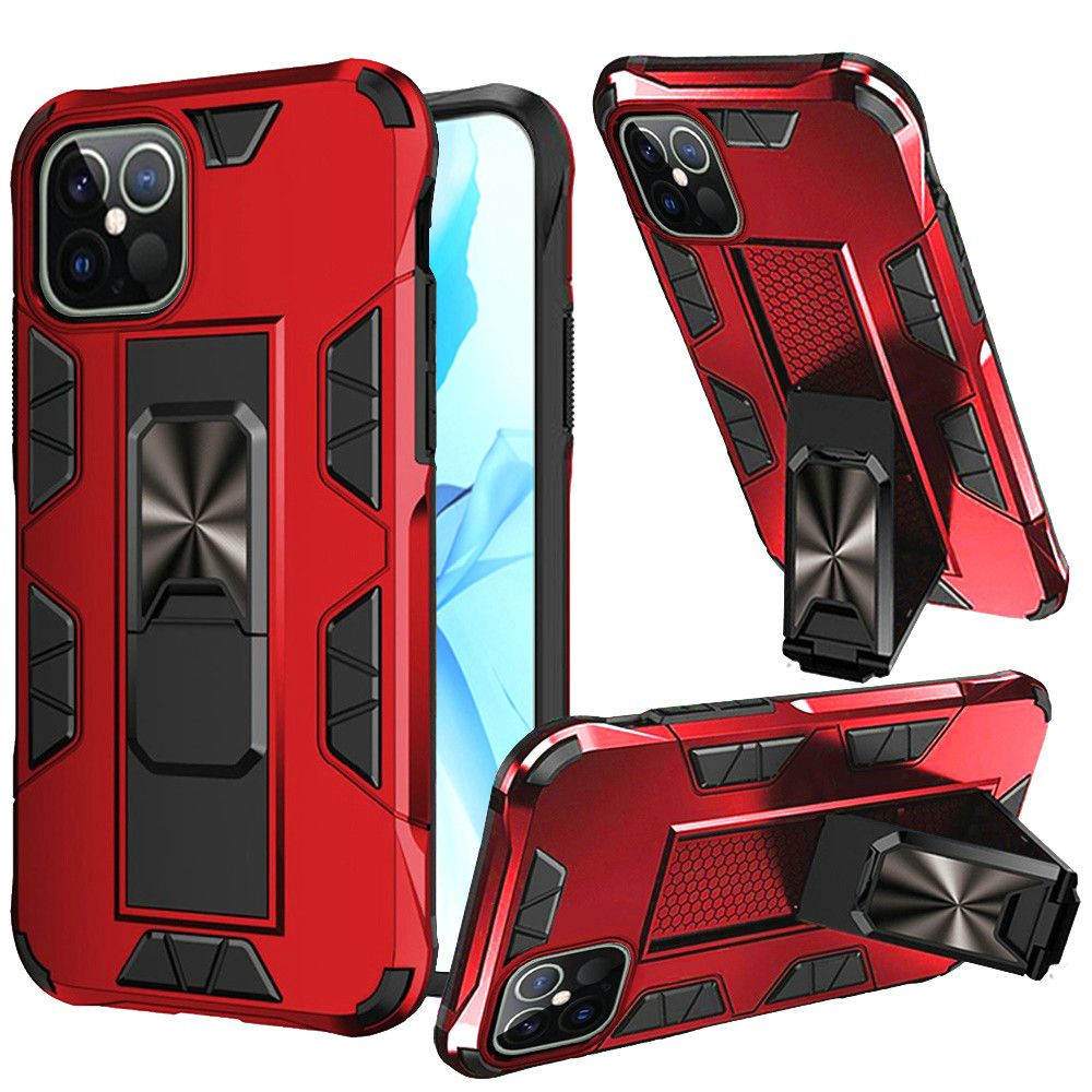 For Apple iPhone 11 (6.1") Hybrid Magnetic Slide Ring Stand fit Car Mount Grip Holder Body Heavy Duty Rugged Military Grade  Phone Case Cover