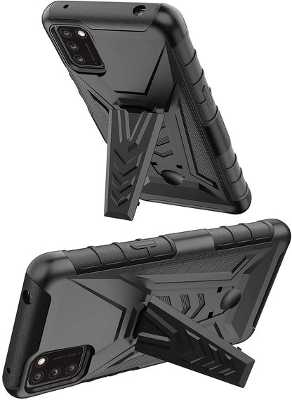 For Coolpad Suva Hybrid Armor Kickstand with Swivel Belt Clip Holster Stand Heavy Duty 3 in 1 Defender Shockproof Rugged  Phone Case Cover