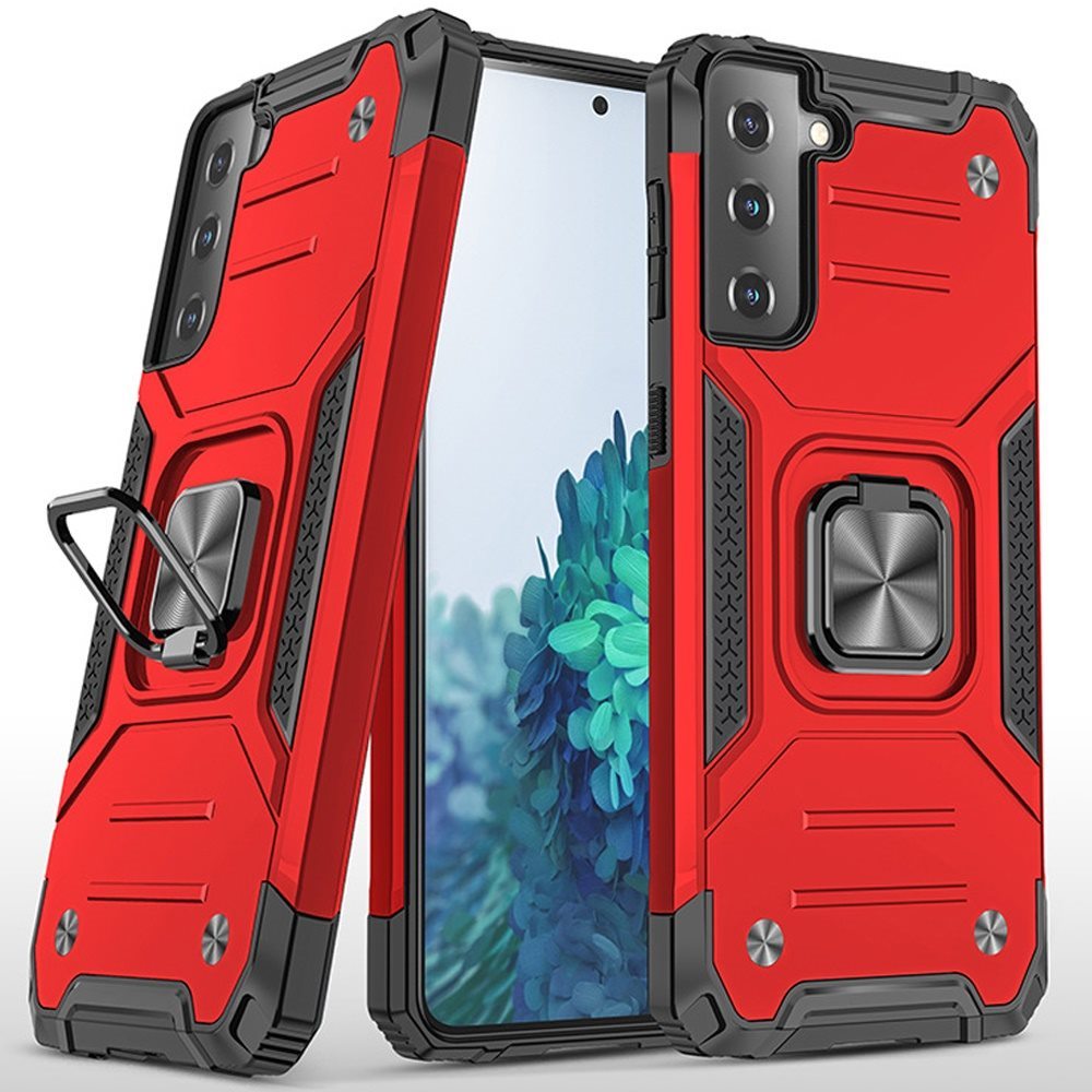 For Boost Mobile Celero 5G Armor Hybrid with Ring Holder Kickstand Shockproof Heavy-Duty Durable Rugged Dual Layer  Phone Case Cover