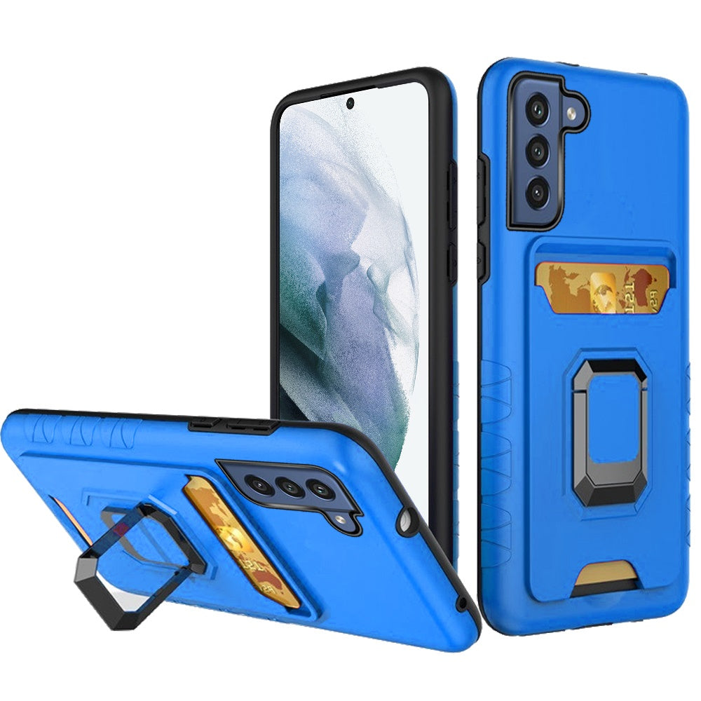 For Samsung Galaxy S22 /Plus Ultra Wallet Case Designed with Credit Card Holder & Ring Stand Kickstand Heavy Duty Hybrid Armor  Phone Case Cover