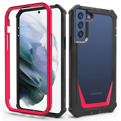 For Samsung Galaxy S22 /Plus Ultra Solid Tough Shockproof Ultimate Hybrid Full-Body Rugged Bumper Frame Clear Back Hard PC Soft TPU  Phone Case Cover