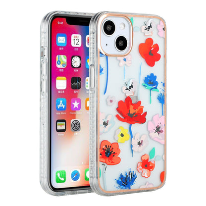 For Apple iPhone XR Stylish Design Floral IMD Hybrid Rubber TPU Hard PC Shockproof Armor Rugged Slim Fit  Phone Case Cover