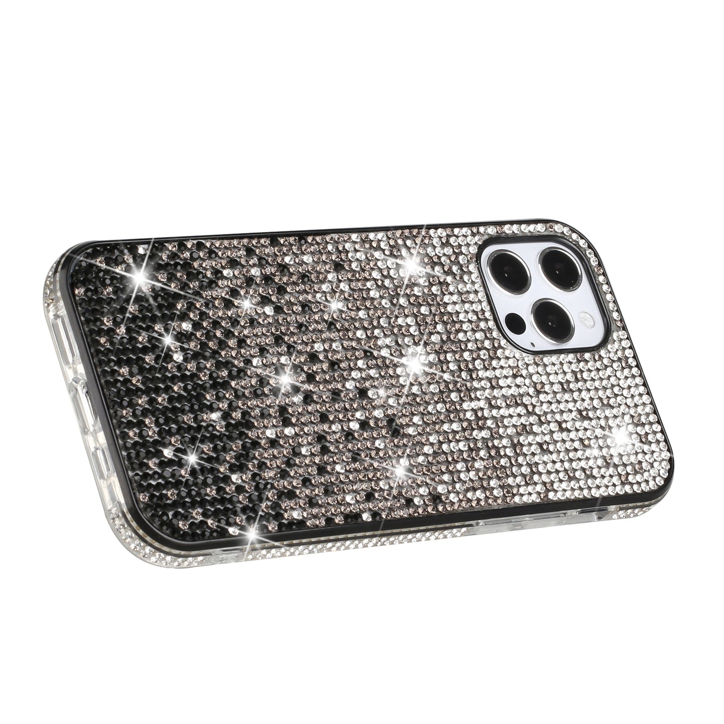 For Apple iPhone 8 Plus/7 Plus/6 6S Plus Glitter Bling Thin TPU Sparkle Diamonds Rhinestone Shiny Fashion Stones Back  Phone Case Cover