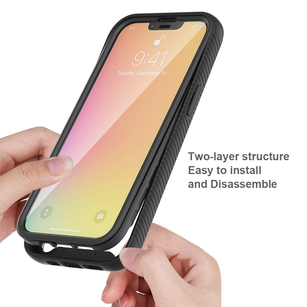 For Google Pixel 6 Hybrid 360° Full Body Protective with Built-in Screen Protector Shockproof Bumper Rugged TPU Armor  Phone Case Cover