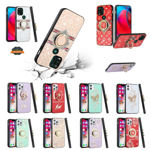 For Apple iPhone 11 (6.1")3D Diamond Bling Sparkly Glitter Ornaments Engraving Hybrid Armor Metal Fashion  Phone Case Cover