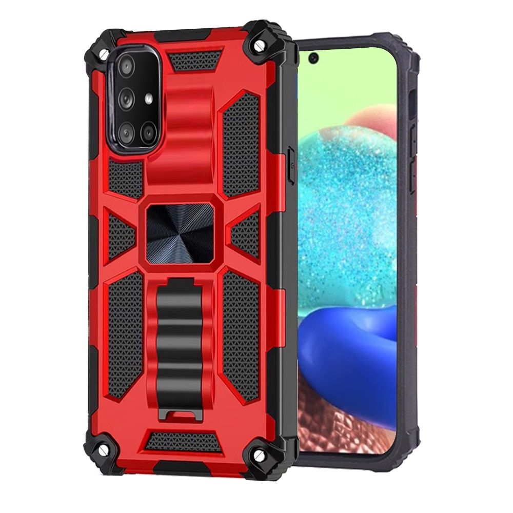 For Samsung Galaxy A71 5G Heavy Duty Hybrid Shockproof [Military Grade] Rugged Protective with Kickstand Fit Magnetic Car Mount  Phone Case Cover