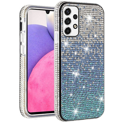 For Samsung Galaxy A33 5G Glitter Bling Ultra Thin TPU Sparkle Diamond Rhinestone Shiny Full Cover Crystal Stones Back  Phone Case Cover