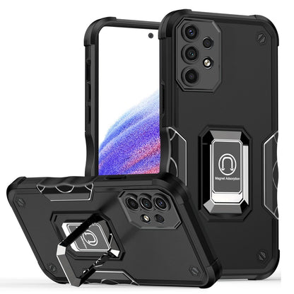 For Samsung Galaxy A53 5G Hybrid with Magnetic Ring Holder Stand Kickstand Heavy Duty Rugged Drop Silicone Shockproof  Phone Case Cover