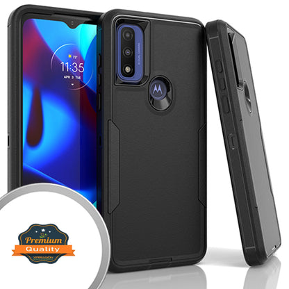 For Motorola Moto G Pure / Moto G Power 2022 Hybrid Shockproof Silicone Rubber TPU + Hard PC Heavy Duty Hard Protective Three Layer  Phone Case Cover