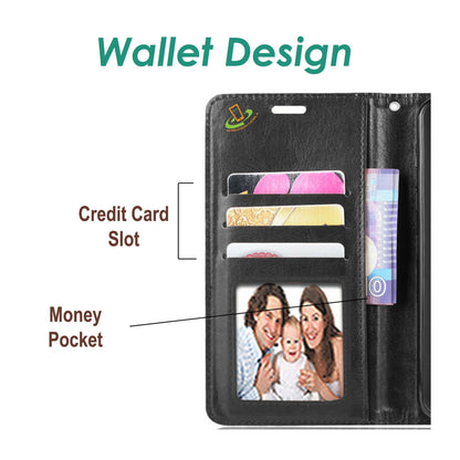 For Apple iPhone 13 Pro Max (6.7") Leather Wallet Case with Credit Card Holder Storage Lanyard Kickstand & Magnetic Flip Protective  Phone Case Cover