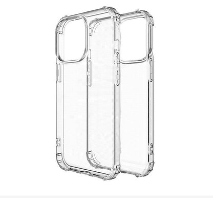 For Apple iPhone 13 Pro Max (6.7") Hybrid Transparent Thick Pure TPU Rubber Silicone 4 Corners Gel Shockproof Protective Slim Back Clear Phone Case Cover