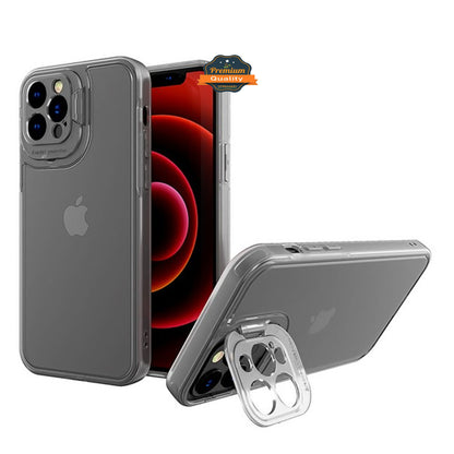 For Apple iPhone 13 / Pro Max Cases with Kickstand & Camera Protection Hybrid Rubber Bumper Shockproof Anti-Slip Drop Protective  Phone Case Cover