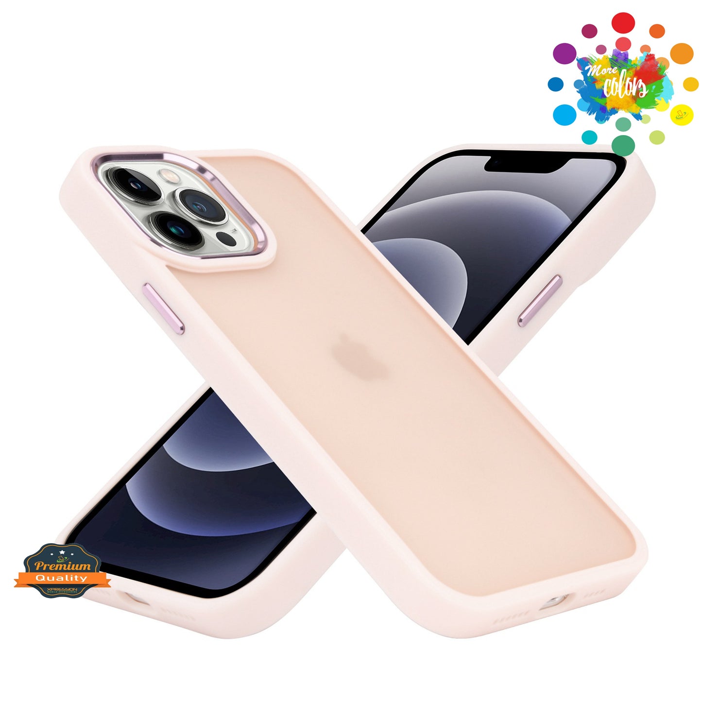 For Apple iPhone 11 (6.1") Slim Fit Hybrid Frosted Polished Oil Thick Acrylic Hard PC TPU Frame  Phone Case Cover