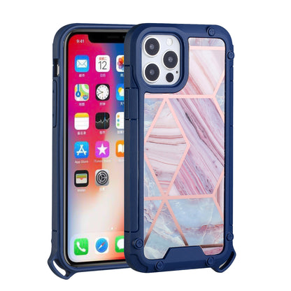 For Apple iPhone 13 Pro Max (6.7") Fashion Marbling Pattern IMD Design Hybrid ShockProof Armor Bumper Soft Rubber Hard PC Protective  Phone Case Cover