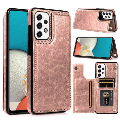 For Samsung Galaxy A53 5G Fashion Design Wallet PU Leather with [Two Magnetic Clasp] [Card Slots] Stand Back Storage Flip  Phone Case Cover