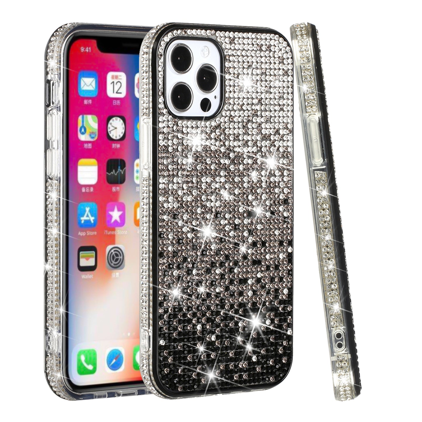 For Samsung Galaxy A42 5G Glitter Bling Ultra Thin TPU Sparkle Diamond Rhinestone Shiny Full Cover Crystal Stones Back  Phone Case Cover