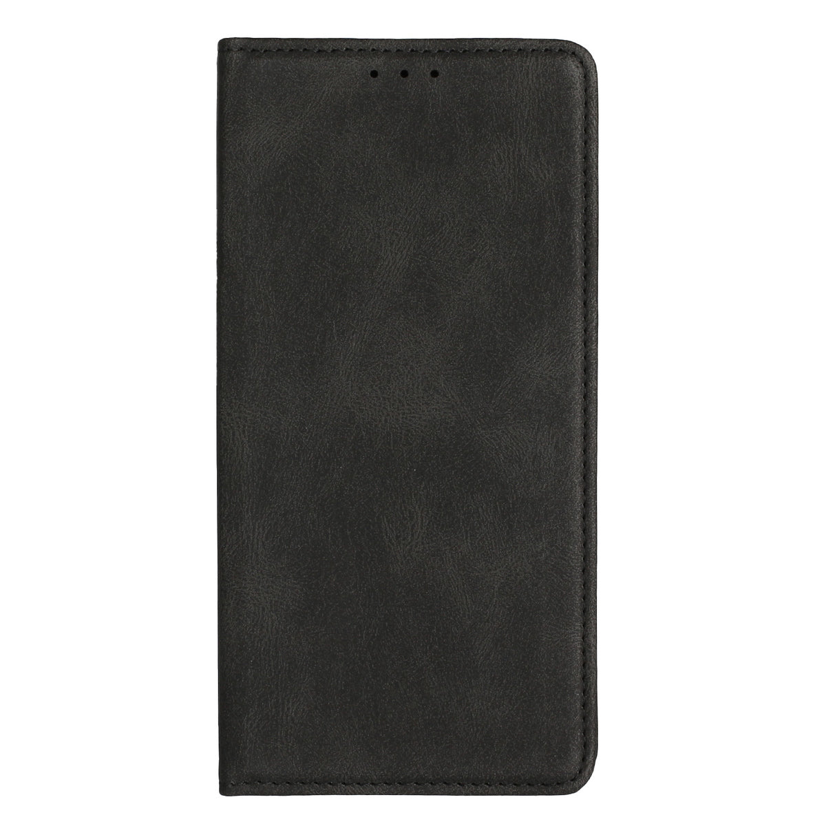 For Nokia C100 Wallet Premium PU Vegan Leather ID Credit Card Money Holder with Magnetic Closure Pouch Flip Stand Black Phone Case Cover