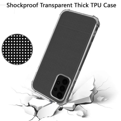 For Samsung Galaxy A52 5G Hybrid Transparent Thick Pure TPU Rubber Silicone 4 Corners Gel Shockproof Protective Slim Back Clear Phone Case Cover