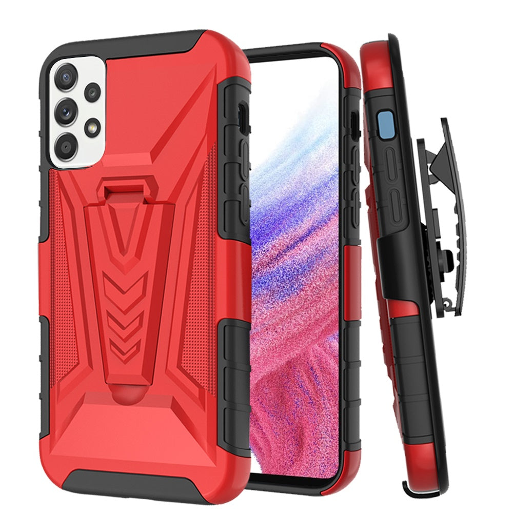 For Samsung Galaxy A53 5G Combo Rugged Swivel Belt Clip Holster Heavy Duty Hybrid Armor Rubber with Kickstand Stand  Phone Case Cover