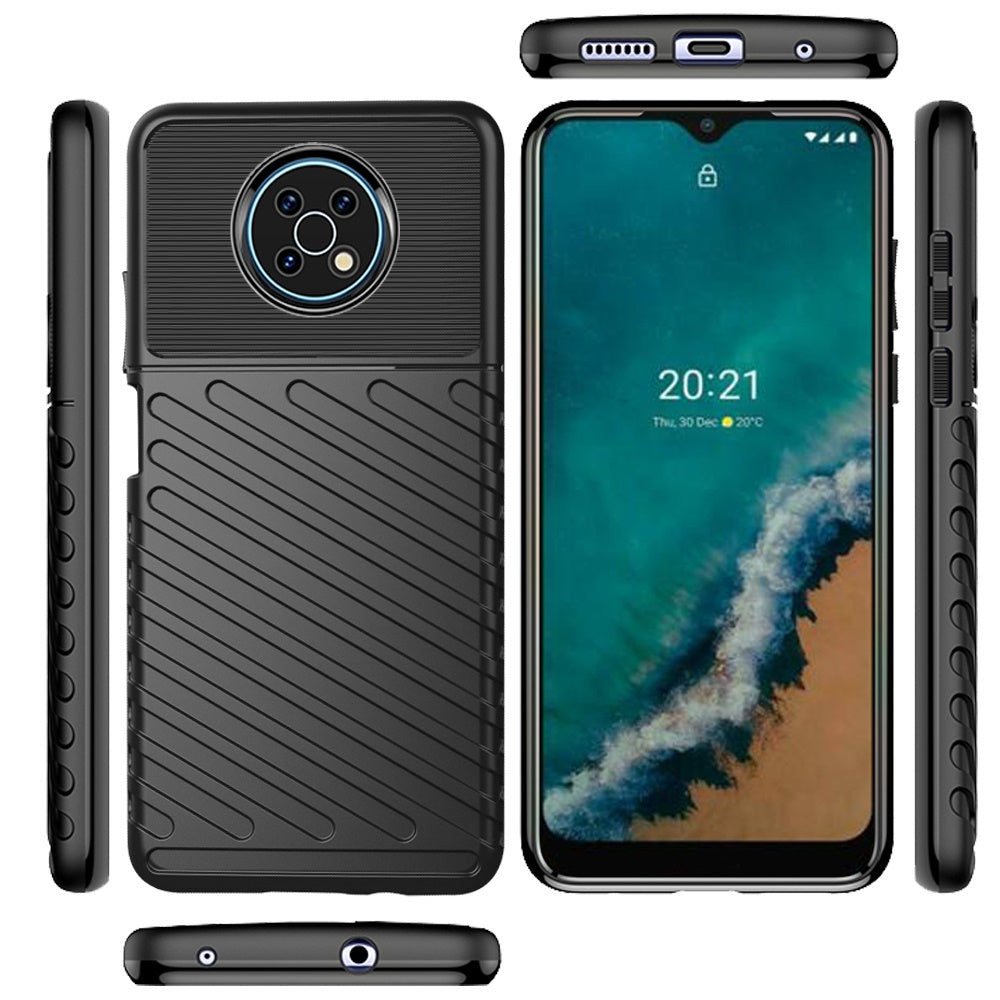 For Nokia G50 5G Rugged Hybrid Hard PC Soft Silicone Gel 3.5mm TPU Bumper Texture Shockproof Anti Slip Protective Stylish Ultra Slim  Phone Case Cover