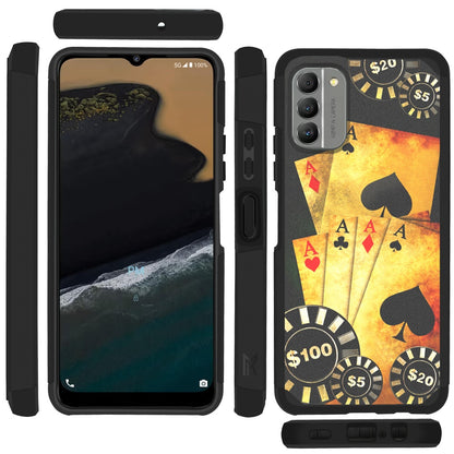 For Nokia G400 5G Graphic Design Stylish Pattern Hard PC TPU Tough Strong Hybrid Shockproof Armor Frame  Phone Case Cover