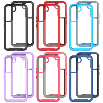 For Samsung Galaxy S22 /Plus Ultra Hybrid Clear Shockproof Dual Layer Protection Hard Rugged PC and Soft TPU Silicone Bumper Frame Back  Phone Case Cover