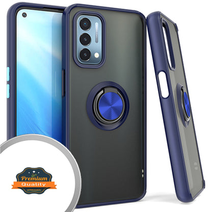 For Motorola Moto Edge+ 2022 Finger Ring Stand Holder Kickstand Hybrid Frosted Matte TPU Hard PC Frame Shockproof  Phone Case Cover