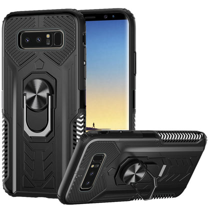 For Samsung Galaxy Note 8 Military Grade Hybrid Heavy Duty 2 in 1 Protective Hard PC and Silicone with Ring Stand Holder  Phone Case Cover