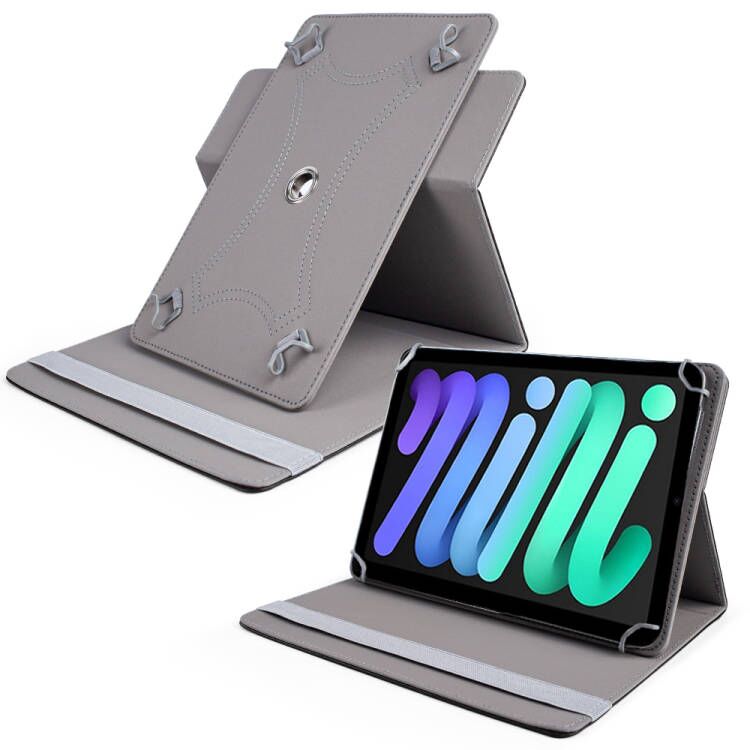 For Universal Tablet Case PU Leather with 360 Degree Rotatable Kickstand and Multiple Viewing Angles Fit 7" - 8" iPad/Android/Tablet PCs  Phone Case Cover