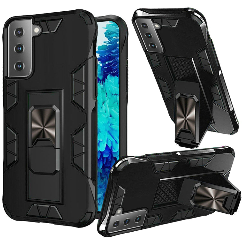 For Apple iPhone 12 Pro Max (6.7") Hybrid Magnetic Slide Ring Stand fit Car Mount Grip Holder Heavy Duty Rugged Military Grade  Phone Case Cover