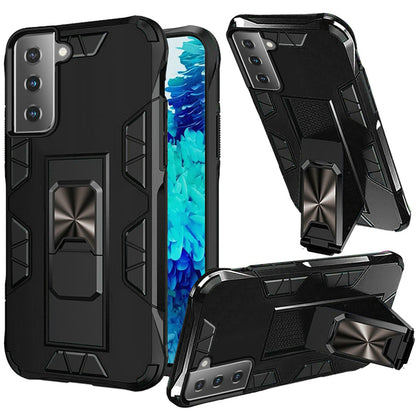 For Apple iPhone 12 Pro Max (6.7") Hybrid Magnetic Slide Ring Stand fit Car Mount Grip Holder Heavy Duty Rugged Military Grade  Phone Case Cover