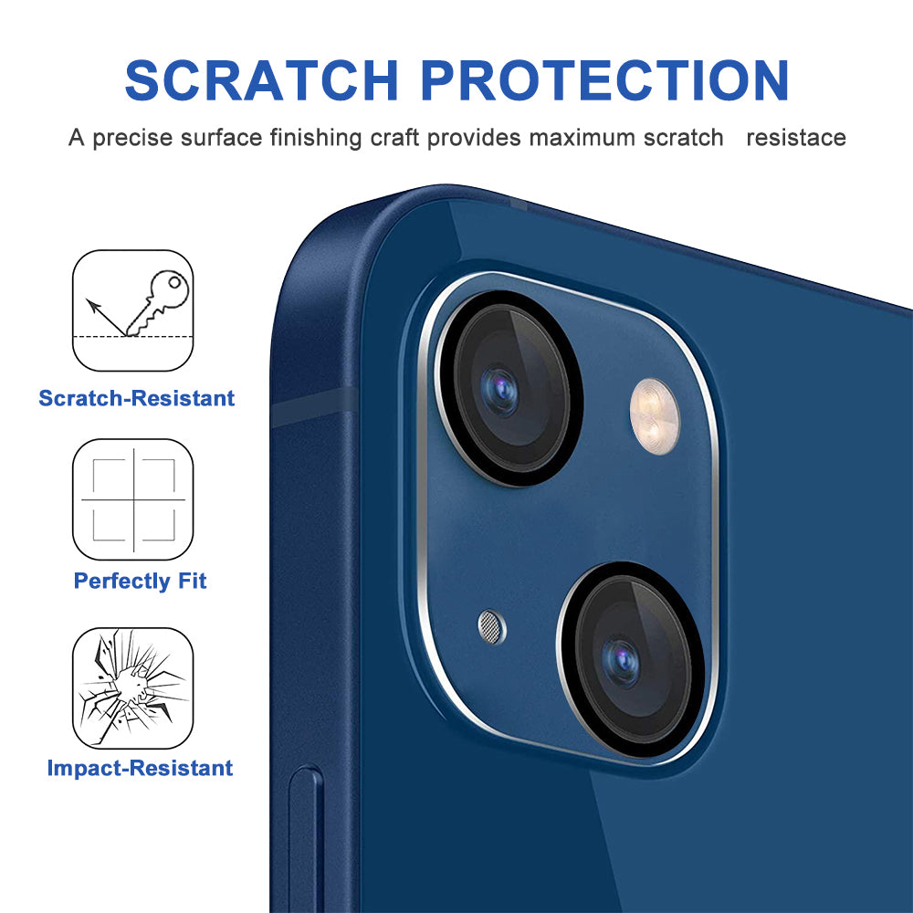 For Apple iPhone 13 /Pro Max Mini Camera Lens Protector Tempered Glass Rear Back Camera Protective Lens Shield Anti-Glare, Case Friendly  Screen Protector