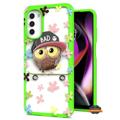 For Motorola Moto G 5G 2022 Fashion Pattern Design Shockproof Protection Soft TPU Frame and Hard PC Back Slim  Phone Case Cover