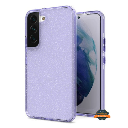 For Samsung Galaxy S22 Plus Glitter Sparkle Bling Shiny Thin Ultra Slim Hybrid Shockproof Rubber Silicone Soft TPU Gel Protective  Phone Case Cover